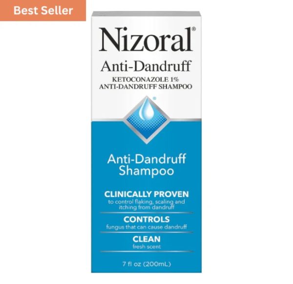 Nizoral Anti-Dandruff Shampoo with 1% Ketoconazole – Fresh Scent for Effective Scalp Treatment