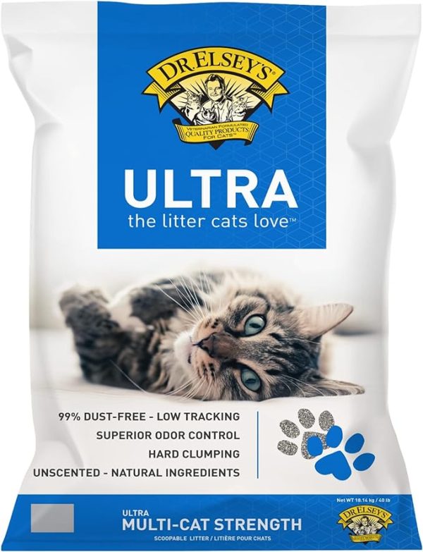 Dr. Elsey’s Premium Clumping Cat Litter – Ultra, 99.9% Dust-Free for a Cleaner Home