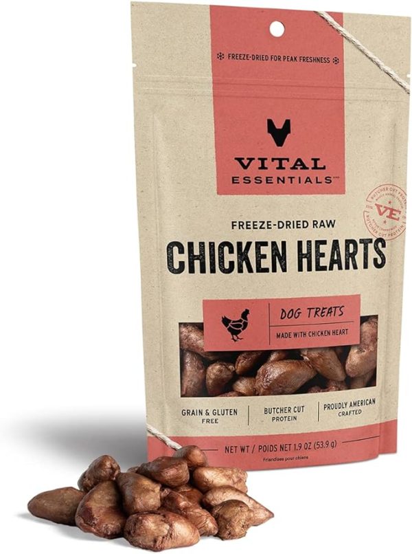 Vital Essentials Freeze Dried Single Ingredient Dog Treats – All-Natural & Nutrient-Rich